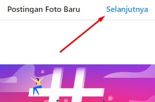 cara upload foto di feed instagram lewat laptop 2