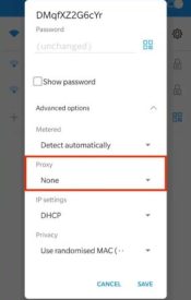 cara menggunakan proxy di hp android 4