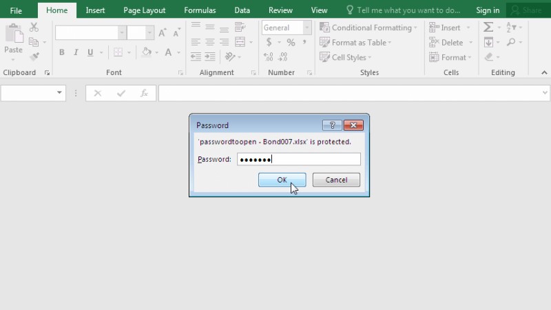 cara membuka excel yang di protect dengan password
