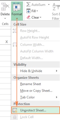 cara unprotect sheet excel dengan password