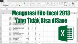 file excel tidak bisa di save