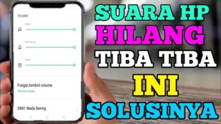 cara memperbaiki suara hp yang hilang