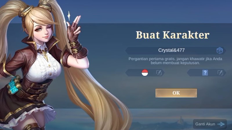 akun baru mobile legends
