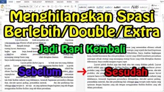 spasi berlebih di word