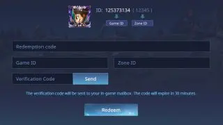 memasukan kode voucher mobile legends