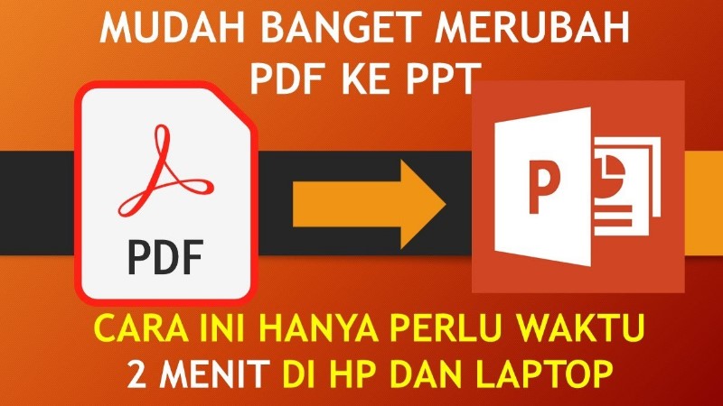 cara mengubah pdf ke ppt
