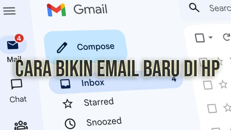 cara bikin email baru di hp